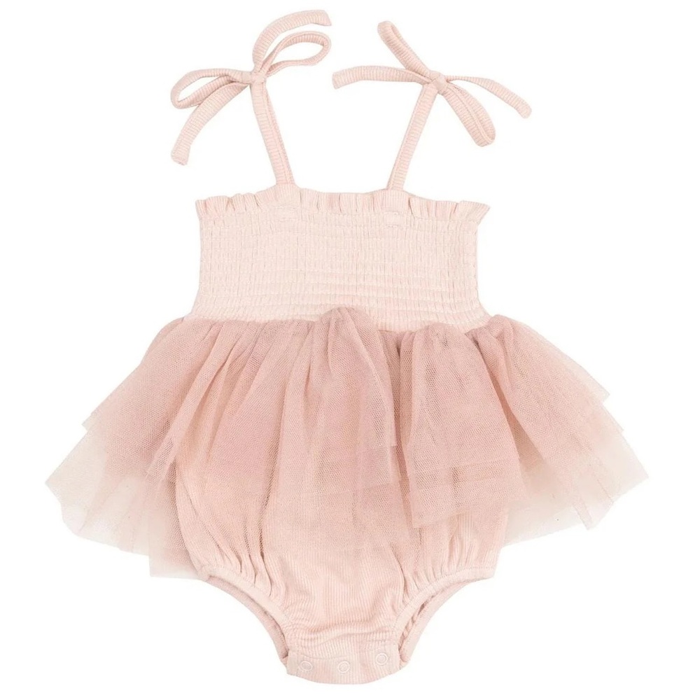 Angel Dear Pink Tulle Baby Muslin One-Piece Romper